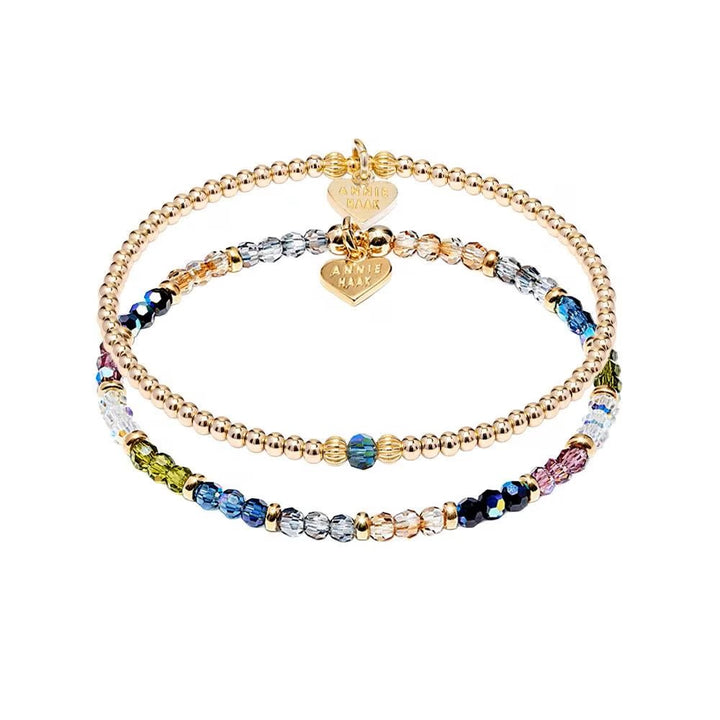 Annie Haak Crystal Delight Gold Plated Bracelet Stack