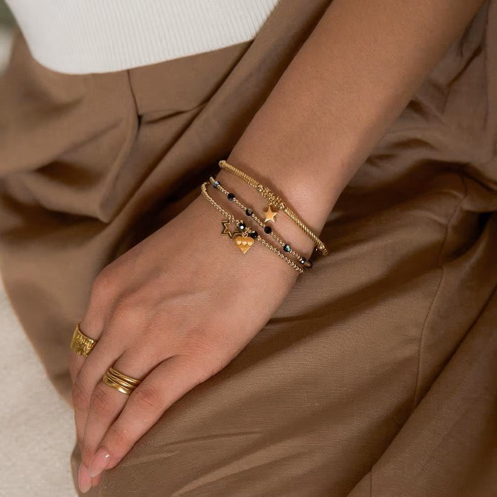 Annie Haak Glitz Gold Bracelet Stack