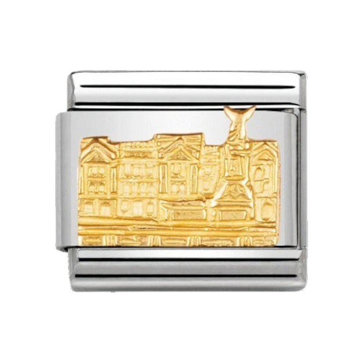 Nomination Classic Monuments Buckingham Palace Charm - 18k Gold - 030144/05