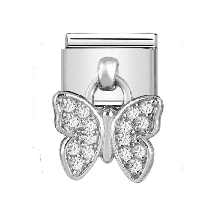 Nomination Classic Zirconia Butterfly Charm - 331800/16