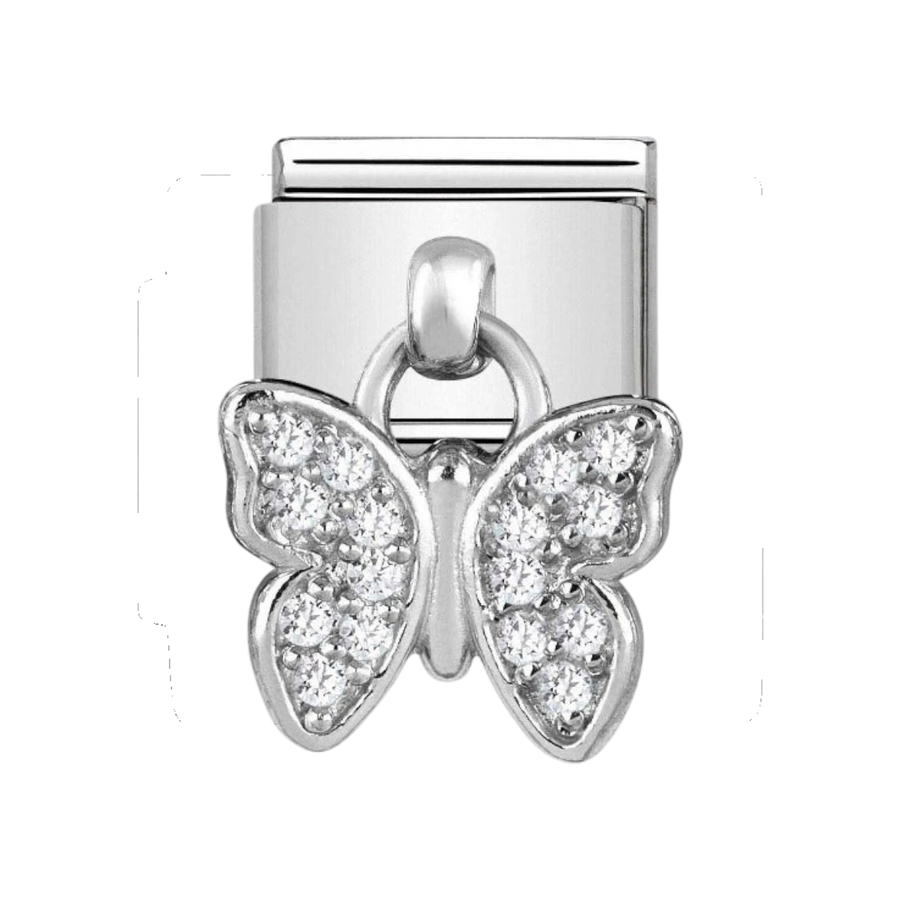 Nomination Classic Zirconia Butterfly Charm - 331800/16