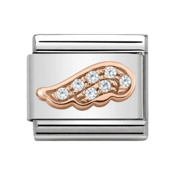 Nomination Rose Gold and Zirconia Wing Charm - 430302/05