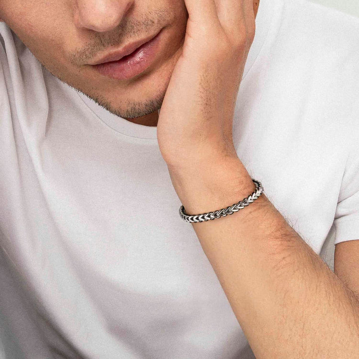 Nomination B-Yond Bracelet in Steel and Nautical Cord - Black
