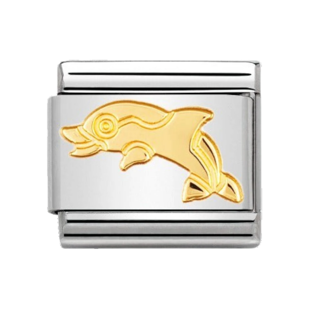 Nomination Classic Gold Animals of the Sea Dolphin Charm 030113_04