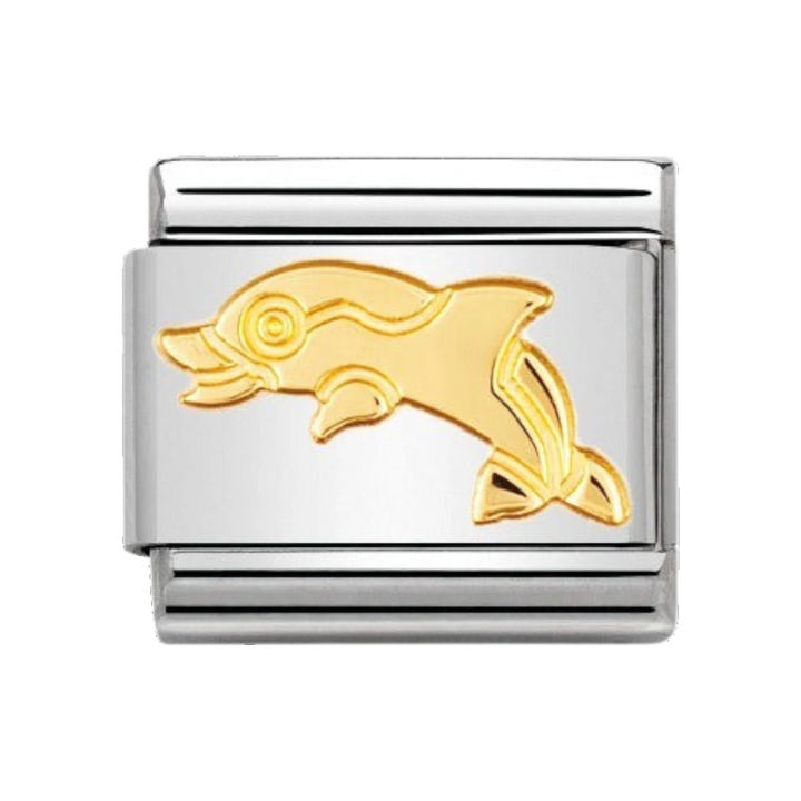Nomination Classic Gold Animals of the Sea Dolphin Charm 030113_04