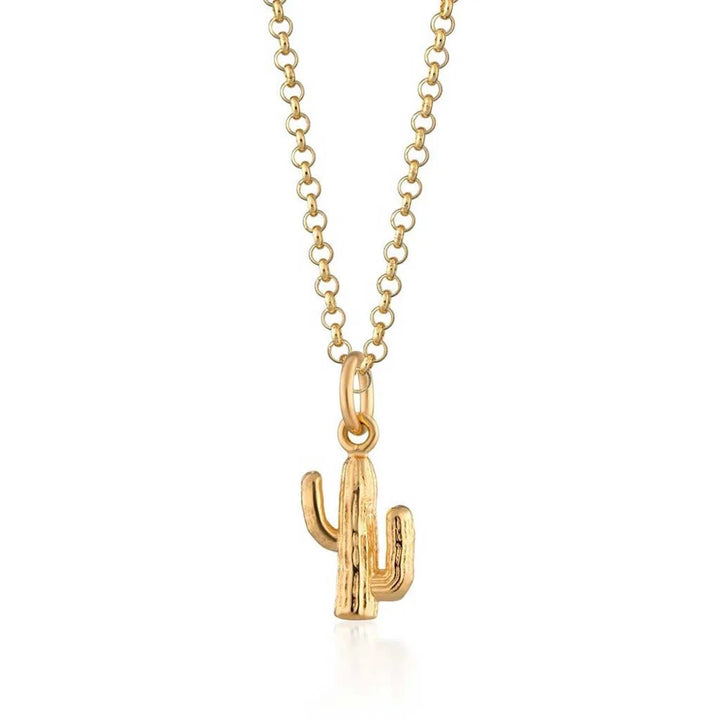 Scream Pretty Cactus Necklace - Gold