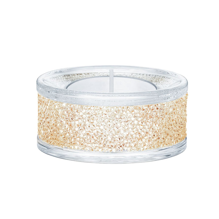 Swarovski Crystal Shimmer Tea Light Holder, Gold Tone 5428724