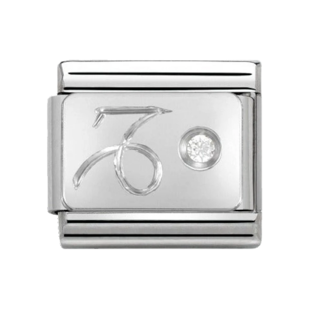 Nomination Silver and Zirconia Classic Capricorn Charm - 330302/10