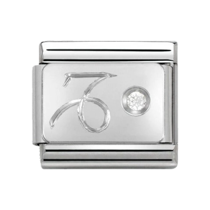 Nomination Silver and Zirconia Classic Capricorn Charm - 330302/10