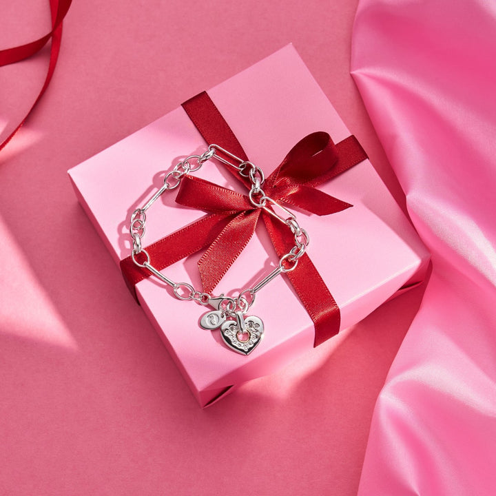 Clogau Cariad Sparkle White Topaz Gemstone Silver Bracelet