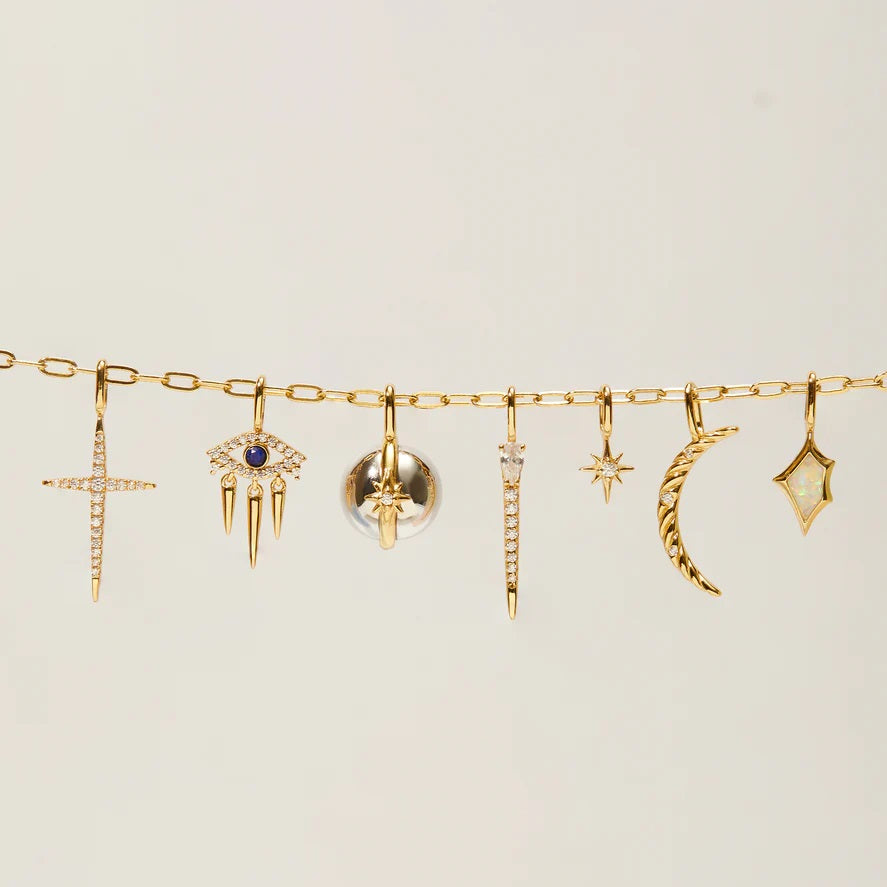 Ania Haie Gold Cross Charm NC048_31G