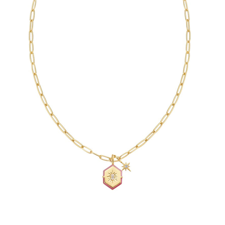 Ania Haie Gold Link Charm Chain Necklace N048_02G