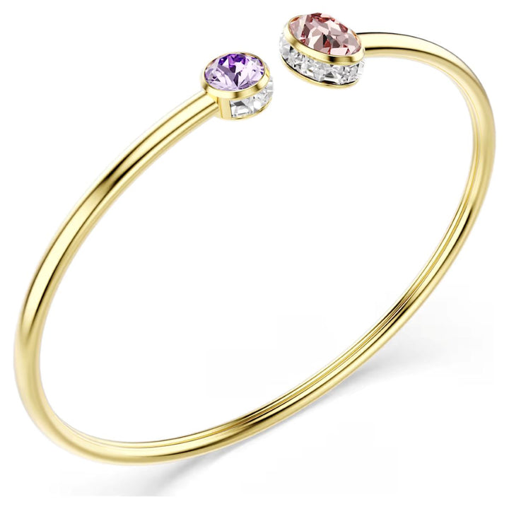 Swarovski Chroma Bangle Mixed Cuts - Multicoloured with Gold Tone Plating - 5738475