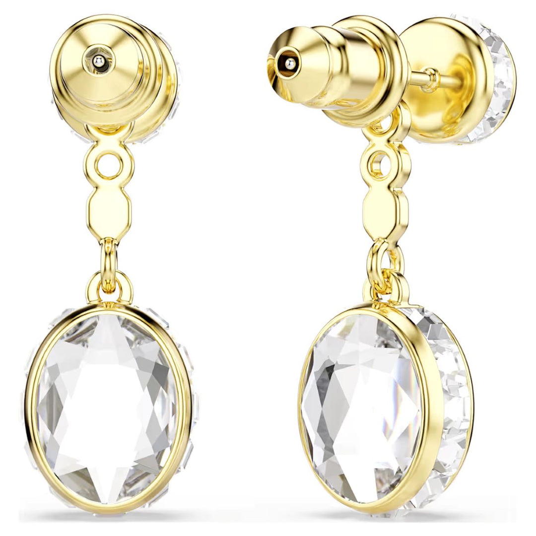 Swarovski Chroma Drop Earrings Mixed Cuts - Multicoloured with Gold Tone Plating - 5738478