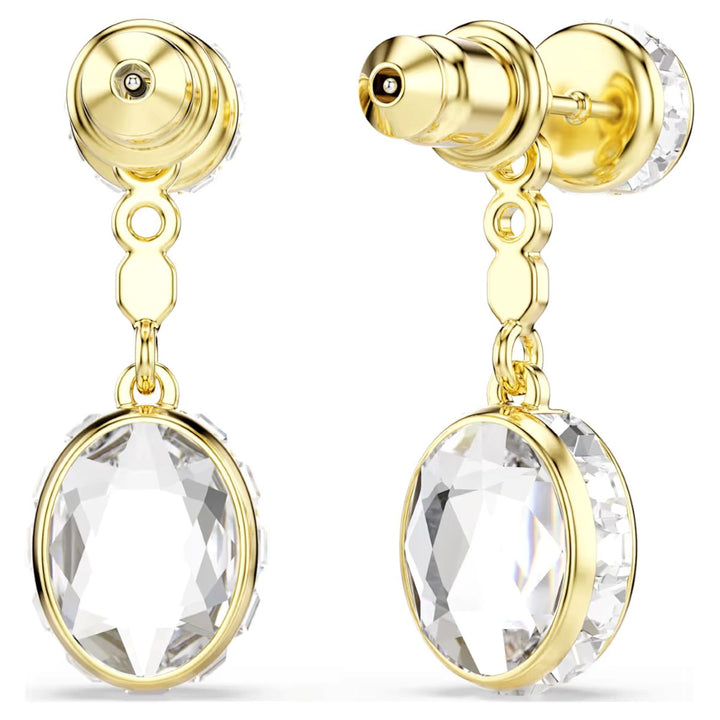 Swarovski Chroma Drop Earrings Mixed Cuts - Multicoloured with Gold Tone Plating - 5738478