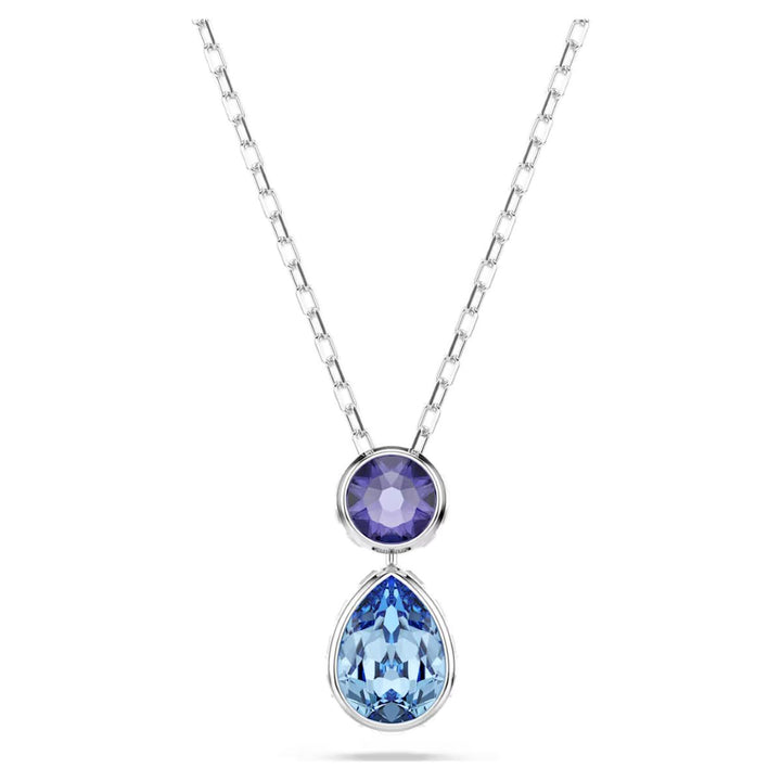 Swarovski Chroma Pendant Mixed Cuts - Multicoloured with Rhodium Plating - 5738473