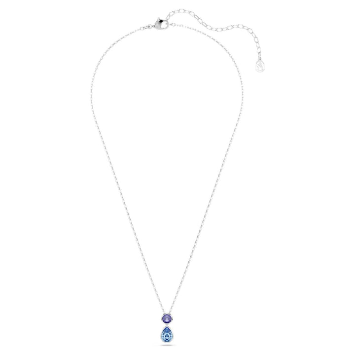 Swarovski Chroma Pendant Mixed Cuts - Multicoloured with Rhodium Plating - 5738473