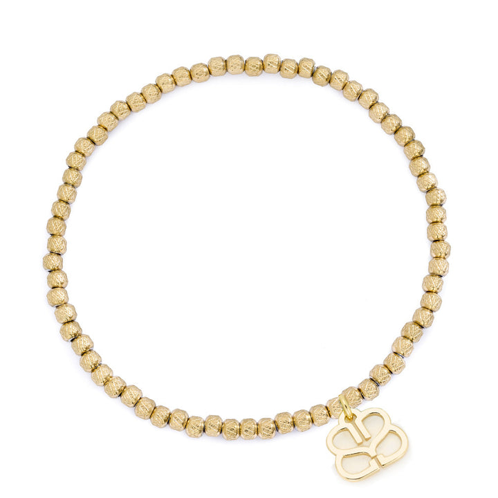 Niche Jewellery Boho Betty Clara Gold Stretch Bead Bracelet