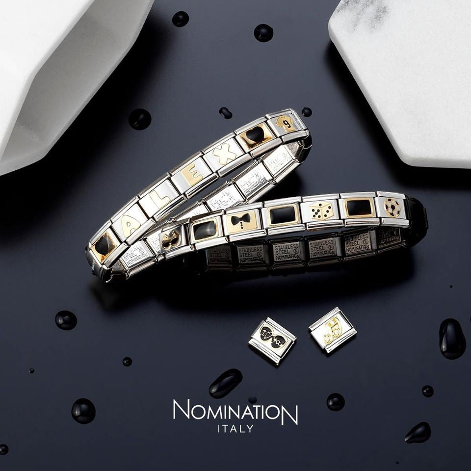 Nomination Gold Classic Letter Charm - M