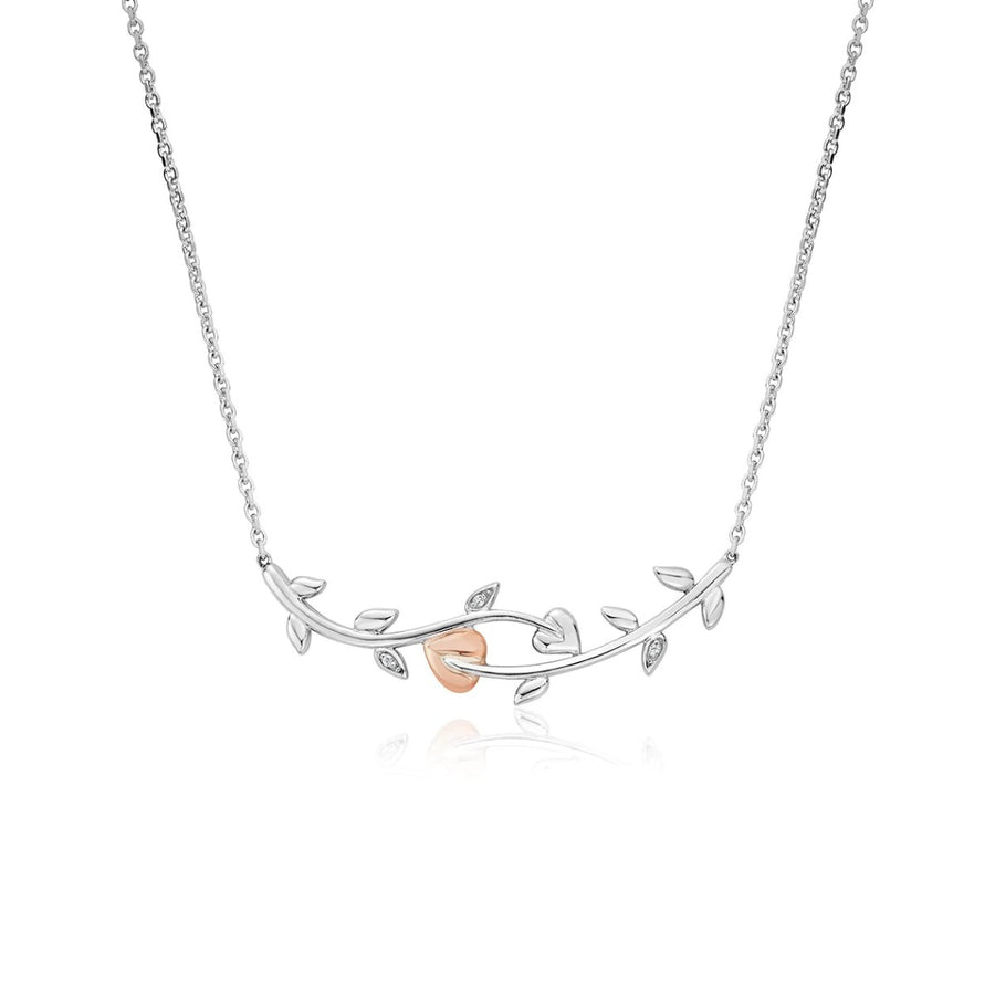 Clogau Vine of Life White Topaz Necklace 3STOL0237