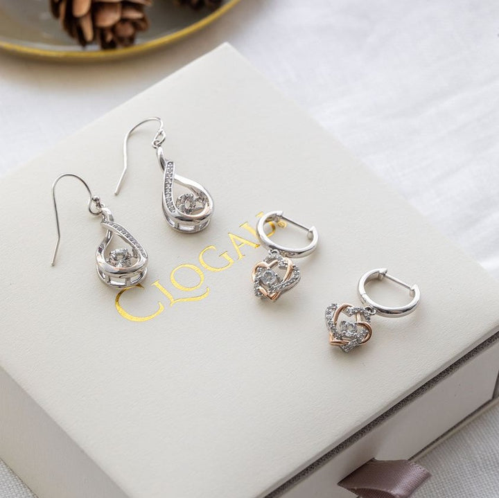 Clogau Always in my Heart White Topaz Drop Earrings
3SAMH0094