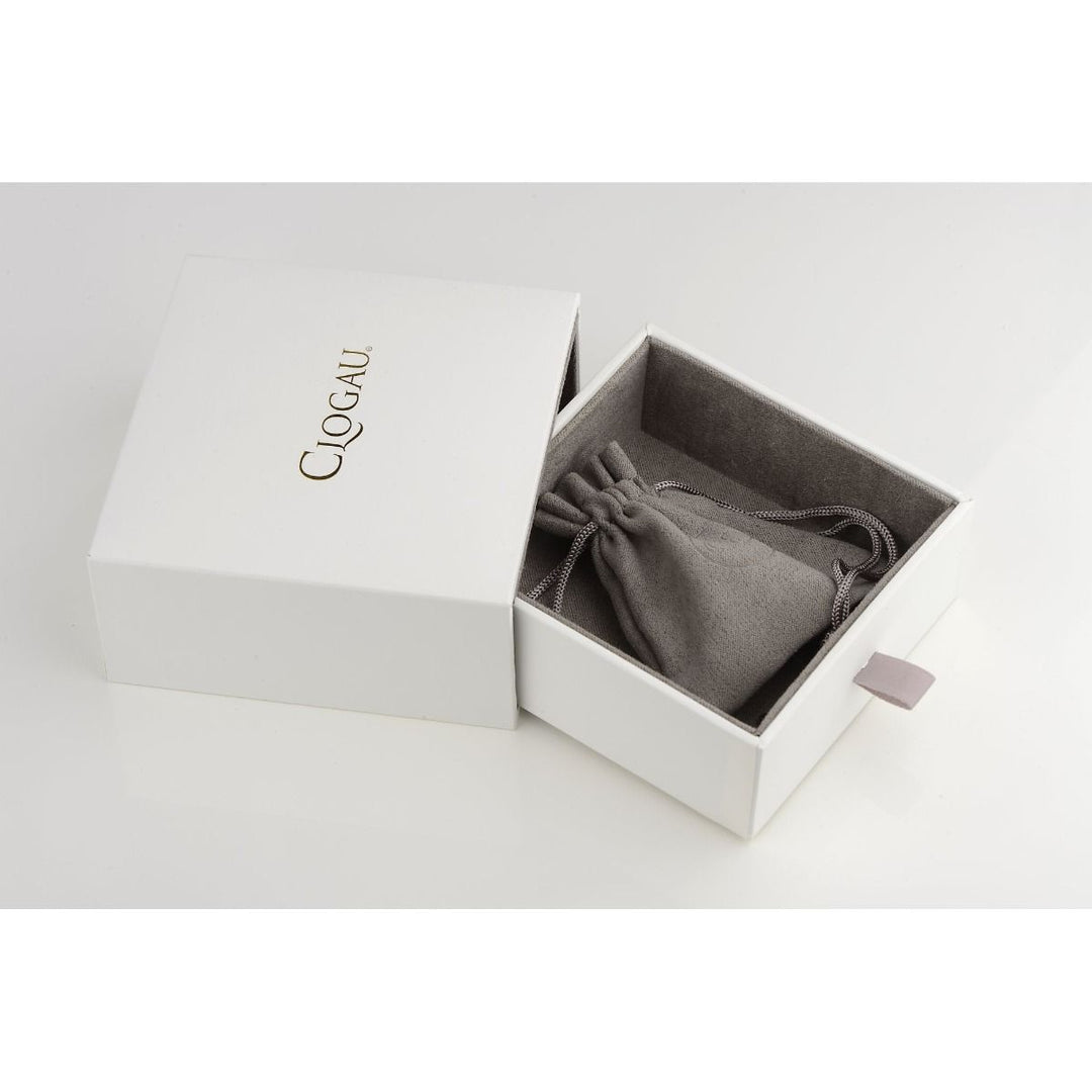 Clogau Ripples Double Hoop White Topaz Creole Earrings