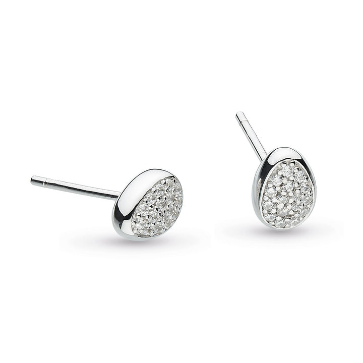 Kit  Heath Coast Pebble Glisten CZ Stud Earrings 30188CZ029