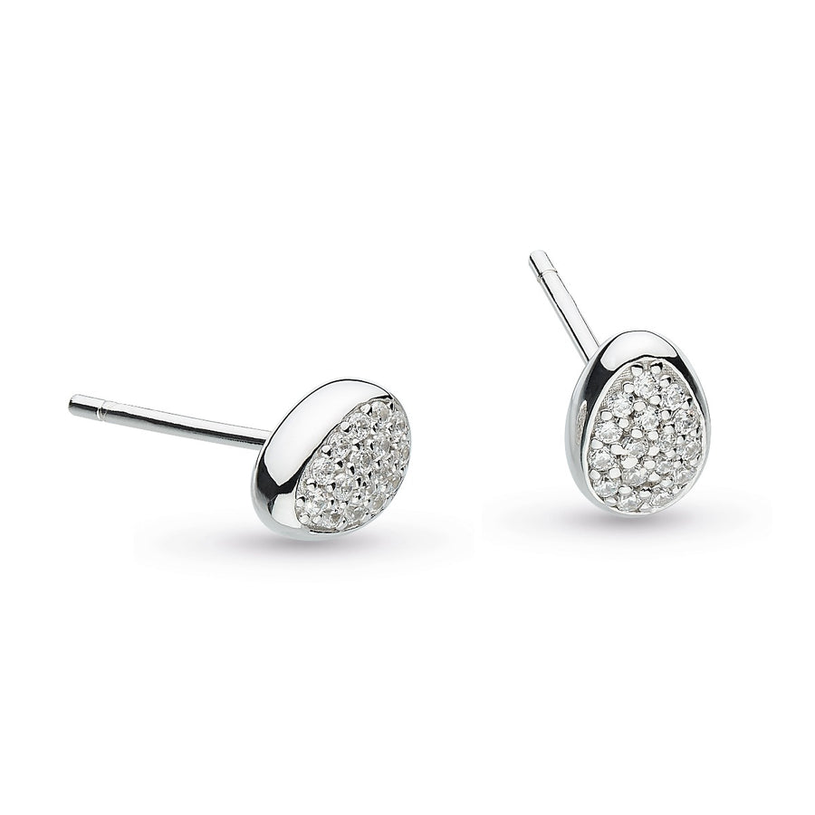 Kit  Heath Coast Pebble Glisten CZ Stud Earrings 30188CZ029