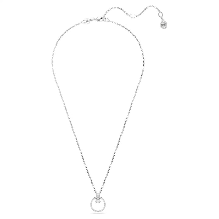 Swarovski Constella Round Cut Pendant - White with Rhodium Plating 5692261
