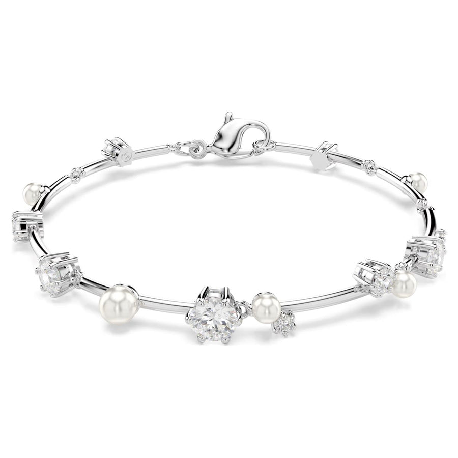 Swarovski Constella Tennis Bracelet Crystal Pearl - White Rhodium Plated - 5707511