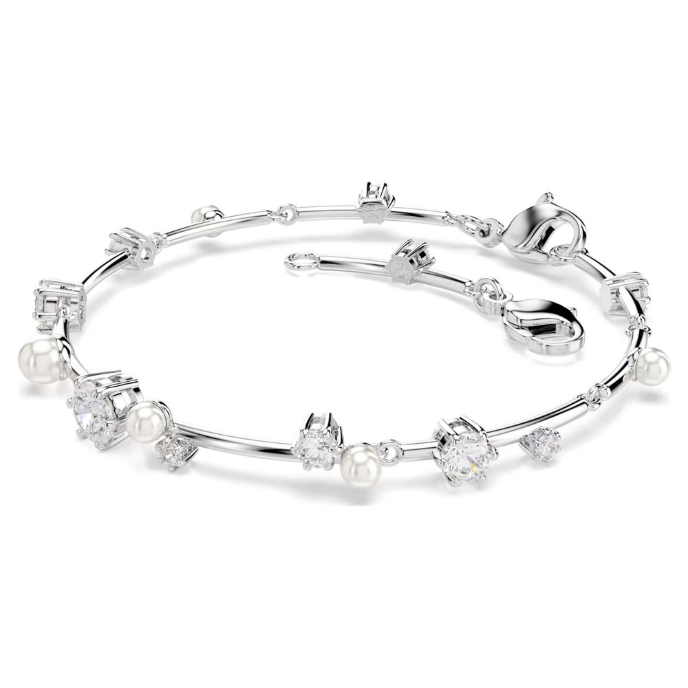 Swarovski Constella Tennis Bracelet Crystal Pearl - White Rhodium Plated - 5707511