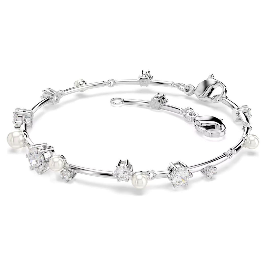 Swarovski Constella Tennis Bracelet Crystal Pearl - White Rhodium Plated - 5707511