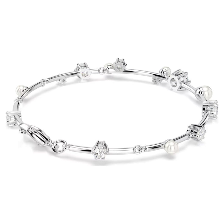 Swarovski Constella Tennis Bracelet Crystal Pearl - White Rhodium Plated - 5707511