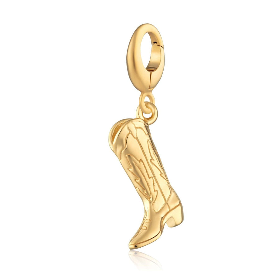 Lily Charmed Cowboy Boot Charm Gold - item number CGCOBO