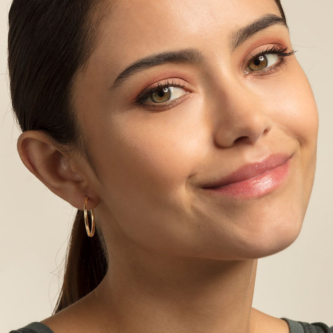 Thomas Sabo Classic Large Hoop Earrings - Yellow Gold