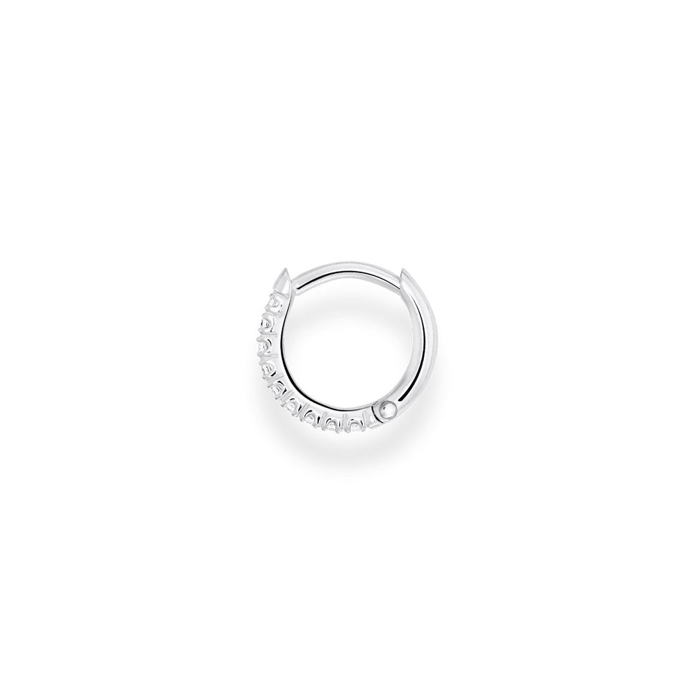 Thomas Sabo Single Earring - White Stone Hoop 12mm CR658-051-14