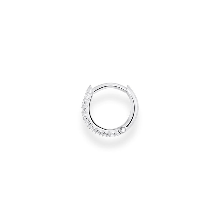 Thomas Sabo Single Earring - White Stone Hoop 12mm CR658-051-14