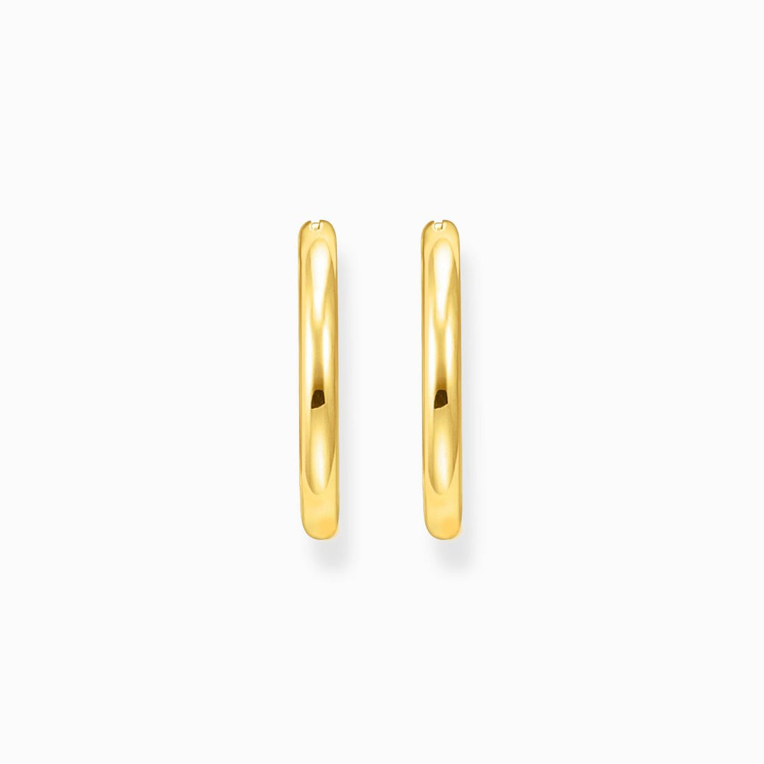 Thomas Sabo Gold Plated Classic Wider Hoop Earrings - CR745-413-39