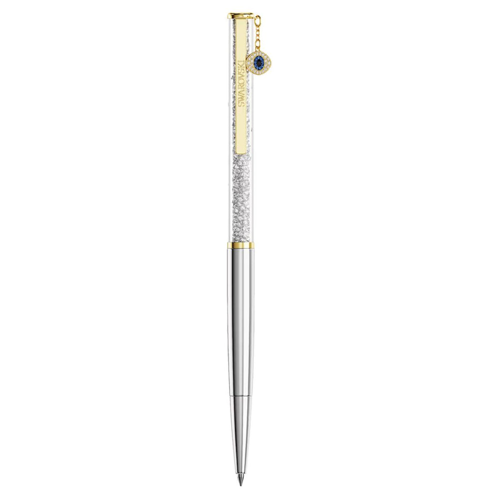 Swarovski Crystalline Silk Ballpoint Pen - Evil Eye with Gold Tone Chrome Plating - 5728729