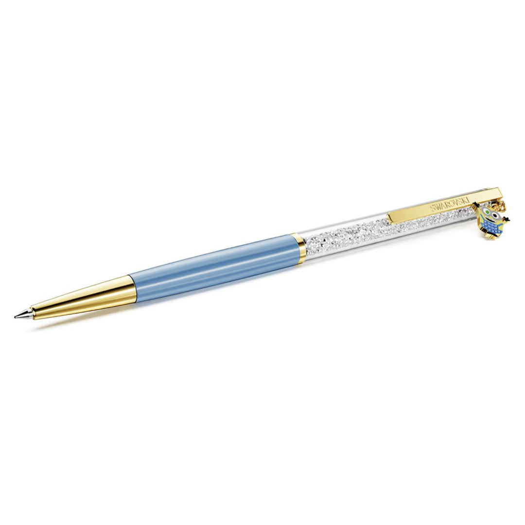 Swarovski Crystalline Ballpoint Pen Minions - Blue with Gold Tone Plating