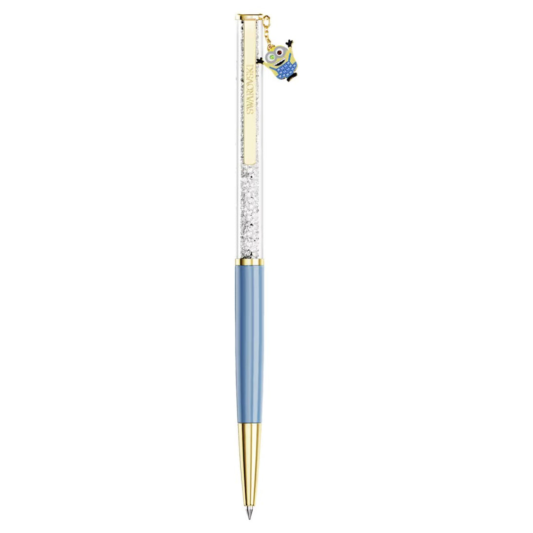 Swarovski Crystalline Ballpoint Pen Minions - Blue with Gold Tone Plating