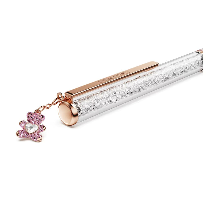 Swarovski Crystalline Ballpoint Pen Teddy - Pink with Rose Gold Tone Plated - 5744955