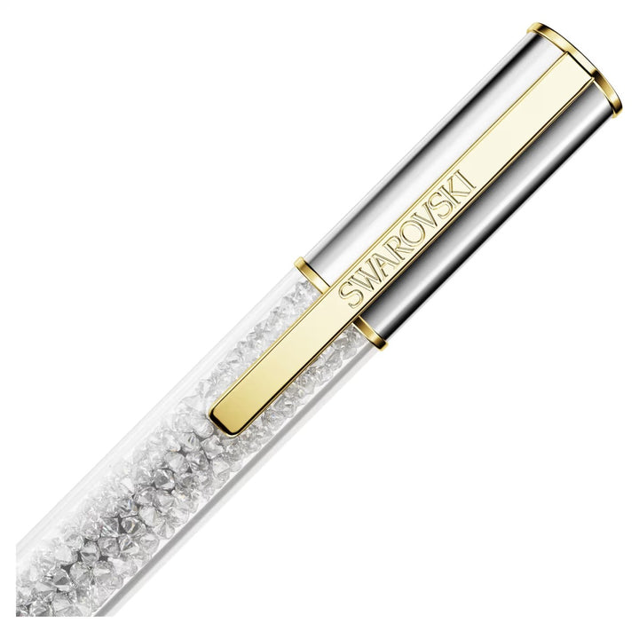 Swarovski Crystalline Lustre Ballpoint Pen Silver Gold Tone Plated