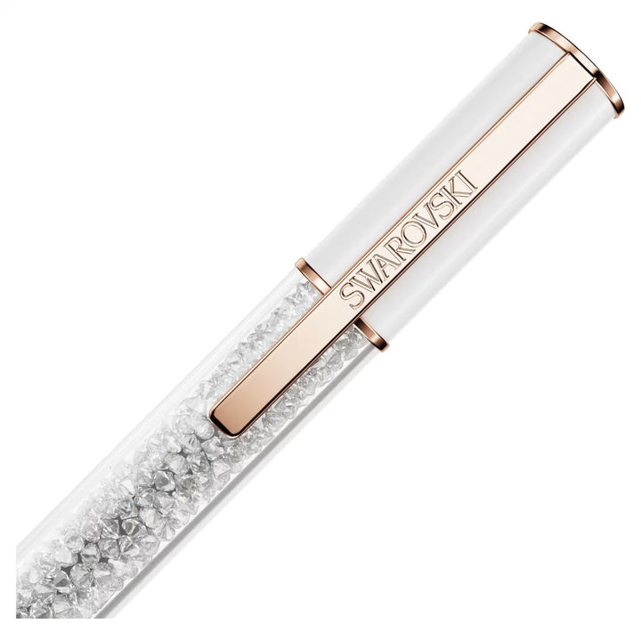 Swarovski Crystalline Lustre Ballpoint Pen White Rose Gold-Tone Plated