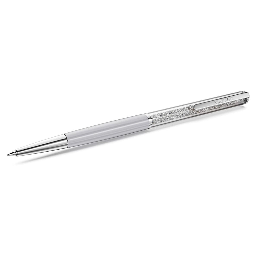 Swarovski Crystalline Silk ballpoint Pen - White Lacquered Chrome Plated - 5709613