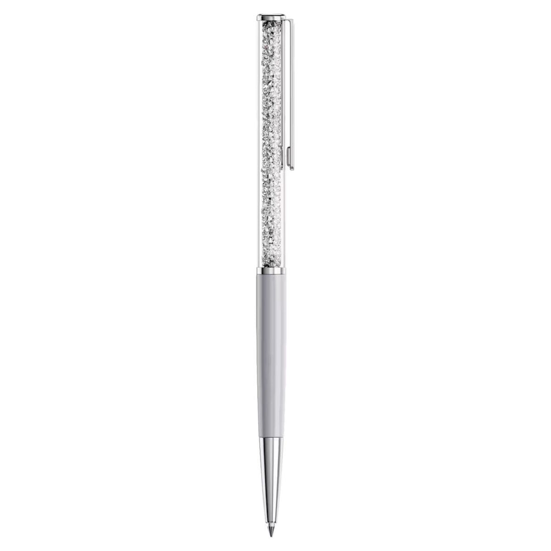 Swarovski Crystalline Silk ballpoint Pen - White Lacquered Chrome Plated - 5709613
