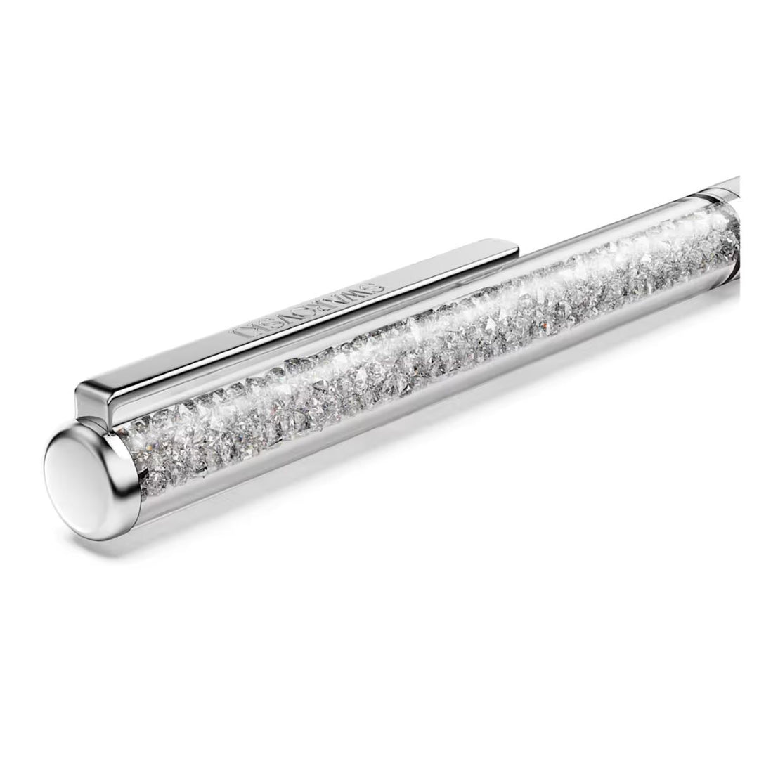 Swarovski Crystalline Silk ballpoint Pen - White Lacquered Chrome Plated - 5709613