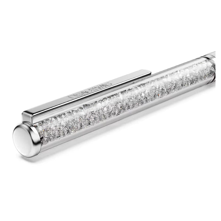 Swarovski Crystalline Silk ballpoint Pen - White Lacquered Chrome Plated - 5709613