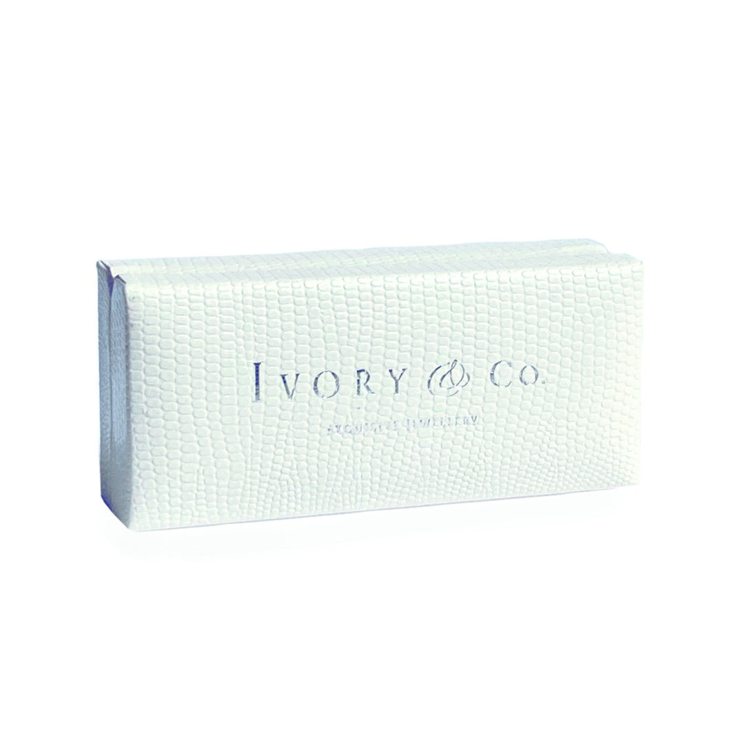 Ivory & Co Groom Rose Crystal Engraved Cufflinks