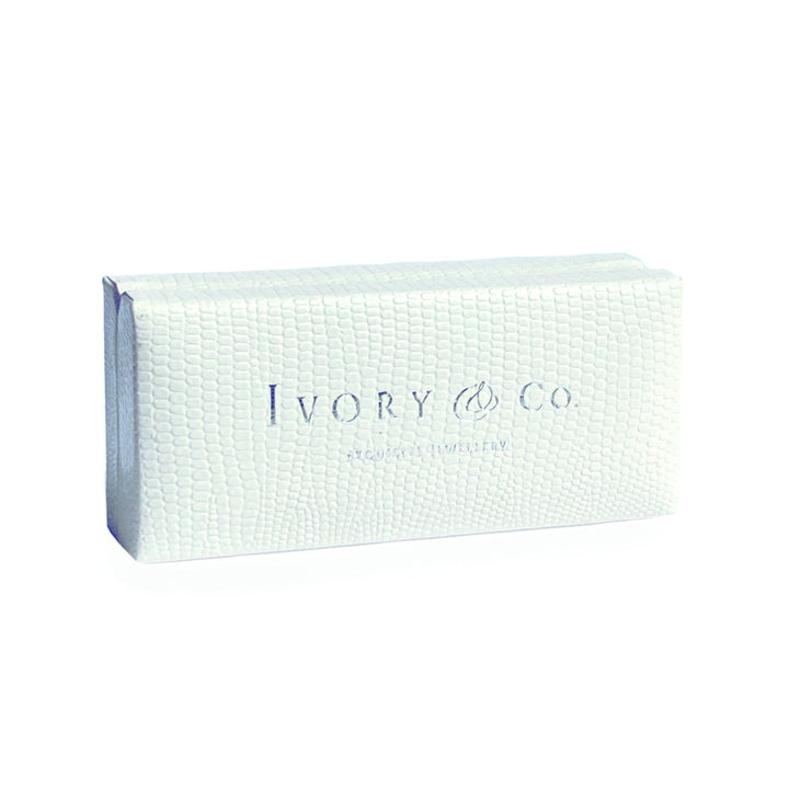 Ivory & Co Groom Rose Crystal Engraved Cufflinks